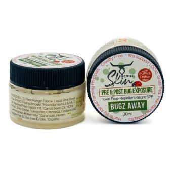 Bugz Away 30ml Ingredients-2 BUGZ AWAY, PRE & POST BUG EXPOSURE, NATURAL INSECT REPELLANT, WHOLE FAMILY SAFE, TOXIN FREE, SOOTHE INSECT BITES, TALLOW BASED