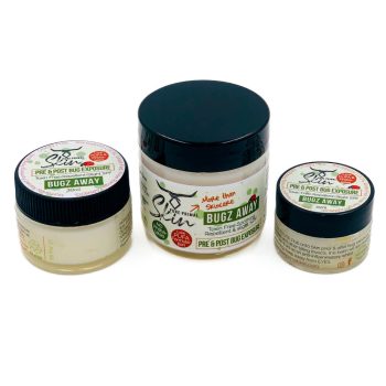 Bugz Away Sizes-2 BUGZ AWAY, PRE & POST BUG EXPOSURE, NATURAL INSECT REPELLANT, WHOLE FAMILY SAFE, TOXIN FREE, SOOTHE INSECT BITES, TALLOW BASED