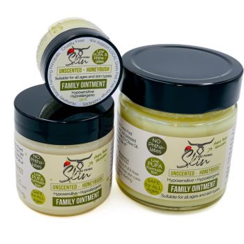 FAMILY OINTMENT, TALLOW OINTMENT, SAFE FOR ALL AGES, LOW PUFA, LOW PUFA SKINCARE, SENSITIVE SKIN, ECZEMA SKIN, WHOLE FAMILY FRIENDLY, UNSCENTED, HYPOALLERGENIC
