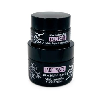 LANOW FACE PASTE, EXFOLIATING MASK, PREBIOTIC, ENZYME, COLOSTRUM ENRICHED, LOW PUFA SKINCARE, LANOW, NATURAL SKINCARE, 2-IN-1