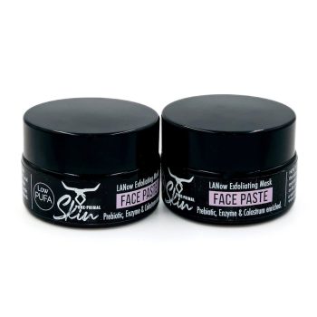 LANOW FACE PASTE, EXFOLIATING MASK, PREBIOTIC, ENZYME, COLOSTRUM ENRICHED, LOW PUFA SKINCARE, LANOW, NATURAL SKINCARE, 2-IN-1