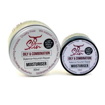 OILY & COMBINATION SKIN TYPES, FACE MOISTURISER, TALLOW BASED, BALANCING MOISTURISER, LOW PUFA