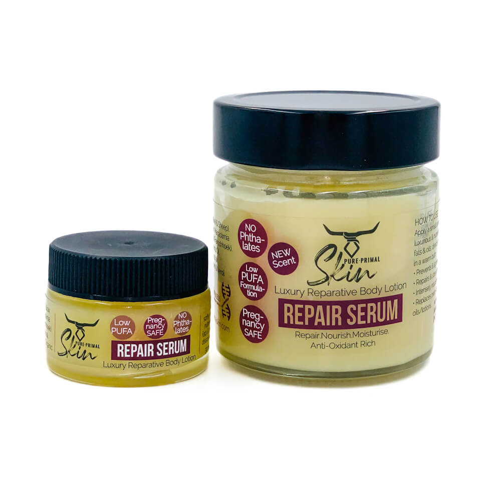 Repair Serum Group-2 REPAIR SERUM, TALLOW BASED, LOW PUFA, PREGNANCY SAFE, REPARATIVE BODY LOTION, PHTHALATE FREE