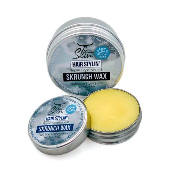 SKRUNCH WAX, HAIR STYLING, LOW PUFA, NATURAL, PHTHALATE FREE, TALLOW BASED, HAIR WAX, HAIRCARE, BEARD STYLING, MOUSTACHE STYLING