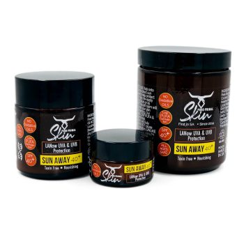 SUN AWAY LANOW, SPF40+, SUN AWAY, NATURAL SUNSCREEN, NON-TOXIC SUNSCREEN, TALLOW BASED, LOW PUFA SKINCARE, PHTHALATE FREE, SUN PROTECTION, NO PHOTOSENSITIVITY