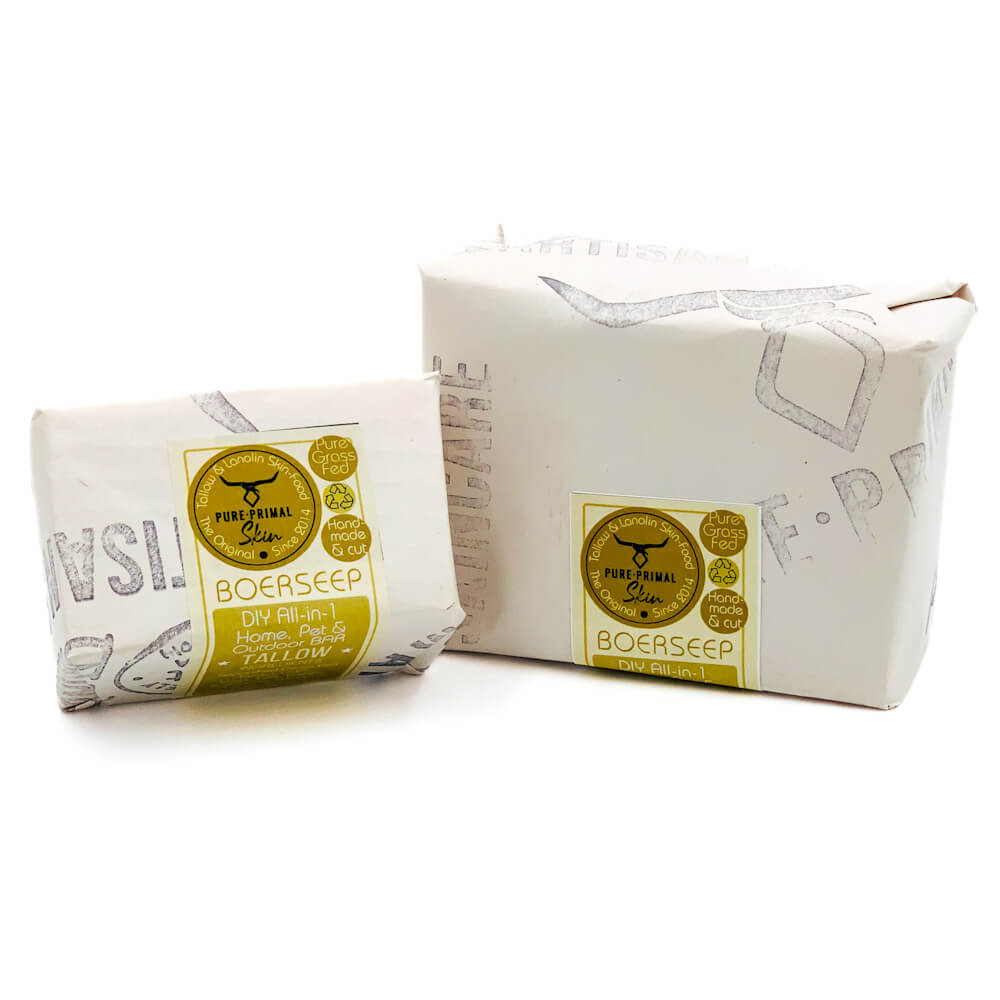TRADITIONAL BOERSEEP, BOERSEEP, ALL IN ONE, ECO FRIENDLY, GREY WATER SAFE, GREYWATER SAFE, BIODEGRADABLE, HOME & PET & OUTDOOR CLEANING SOAP, NATURAL, TALLOW SOAP, TALLOW