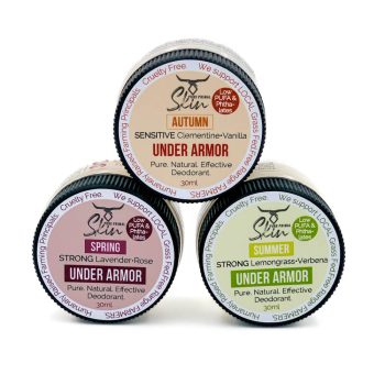 UNDER ARMOR, DEODORANT, ODOUR CONTROL, NATURAL DEODORANT, TALLOW BASED, WATERLESS SKINCARE, CHEMICAL FREE, LOW PUFA, PHTHALATE FREE, NON CARCINOGENIC, WITH MAGNESIUM, TRAVEL & SAMPLE SIZES