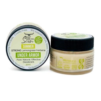 UNDER ARMOR, STRONG, DEODORANT, ODOUR CONTROL, STONG BODY ODOUR CONTROL, NATURAL DEODORANT, TALLOW BASED, WATERLESS SKINCARE, CHEMICAL FREE, LOW PUFA, PHTHALATE FREE, STRONG BODY ODOUR, NON CARCINOGENIC, WITH MAGNESIUM