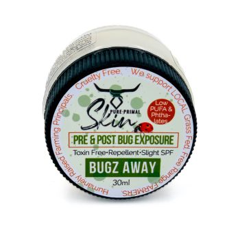 Bugz Away 30ml (1) BUGZ AWAY, PRE & POST BUG EXPOSURE, NATURAL INSECT REPELLANT, WHOLE FAMILY SAFE, TOXIN FREE, SOOTHE INSECT BITES, TALLOW BASED