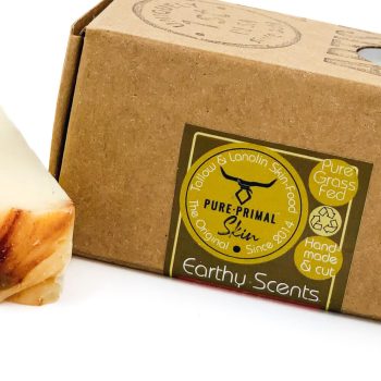 Earthy Scents Main Closeup (1) EARTHY SCENTS, TALLOW SOAP BAR, TALLOW, NATURAL, ECO SOAP, BATH BAR, GREYWATER SAFE, BIODEGRADABLE, ECO FRIENDLY, NATURALLY SCENTED