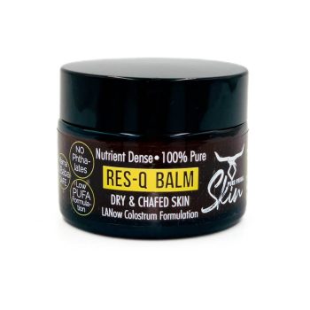 LANOW RESQ BALM, DRY & CHAFED SKIN, COLOSTRUM, LANOLIN, TALLOW, INGESTIBLE, MOM & BABY SAFE, NIPPLE CREAM, PURE, LOW PUFA SKINCARE