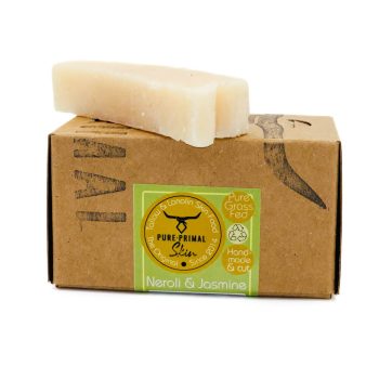 NEROLI & JASMINE, RHASSOUL FRENCH CLAY, FRESH & GENTLE FACE & BODY TALLOW SOAP BAR, DETOXIFYING, TALLOW SOAP BAR, TALLOW, NATURAL, ECO SOAP, BATH BAR, GREYWATER SAFE, BIODEGRADABLE, ECO FRIENDLY, NATURALLY SCENTED