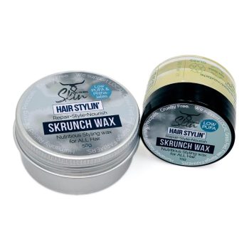 SKRUNCH WAX, HAIR STYLING, LOW PUFA, NATURAL, PHTHALATE FREE, TALLOW BASED, HAIR WAX, HAIRCARE, BEARD STYLING, MOUSTACHE STYLING