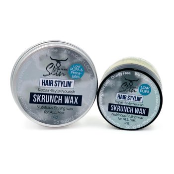 SKRUNCH WAX, HAIR STYLING, LOW PUFA, NATURAL, PHTHALATE FREE, TALLOW BASED, HAIR WAX, HAIRCARE, BEARD STYLING, MOUSTACHE STYLING