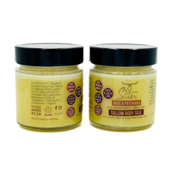 TALLOW BODY SILK, TALLOW LOTION, 2-IN-1, SOFT LOTION, SOAP-FREE BODY WASH, LOW PUFA SKINCARE, NATURALLY SCENTED, NOURISHING, TALLOW BASED, BODY LOTION