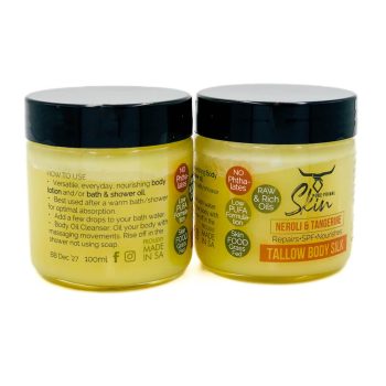 TALLOW BODY SILK, TALLOW LOTION, 2-IN-1, SOFT LOTION, SOAP-FREE BODY WASH, LOW PUFA SKINCARE, NATURALLY SCENTED, NOURISHING, TALLOW BASED, BODY LOTION