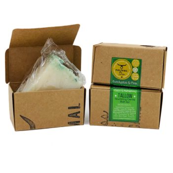 EUCALYPTUS & PINE, TALLOW SOAP, NATURALLY SCENTED TALLOW SOAP, PURE PRIMAL SKIN, BATH SOAP, ARTISAN SOAPS, BATH BAR, ECO FRIENDLY, GREYWATER SAFE, BIODEGRADABLE, GENTLE & NOURISHING SOAP