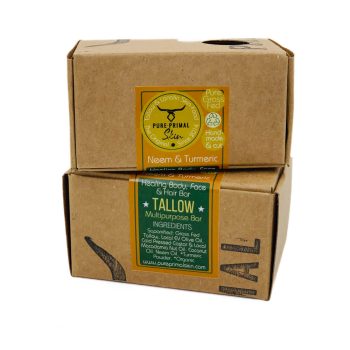 NEEM & TURMERIC TALLOW SOAP, HEALING SOAP BAR, HAIR SOAP, BODY SOAP, FACIAL SOAP, NATURAL, TALLOW BASED, LOW PUFA SKINCARE, PHTHALATE FREE, NEEM SOAP, ANTIBACTERIAL, ANTIMICROBIAL, ANTINFLAMMATORY, ECO FRIENDLY, GREYWATER SAFE
