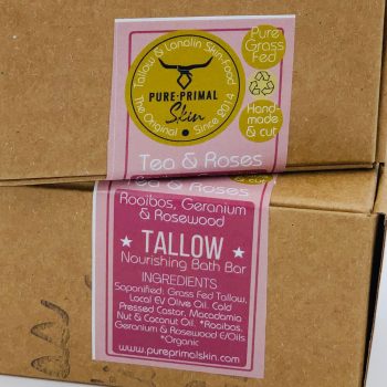 TEA & ROSES, TALLOW SOAP BAR, TALLOW BATH SOAP, TALLOW, NATURALLY SCENTED SOAP, GREYWATER SAFE SOAP, ECO FRIENDLY, NATURAL SOAP, LOW PUFA SKINCARE, GENTLE & NOURISHING SOAP, BATH BAR FLORAL SCENTED, ROOIBOS TEA SOAP