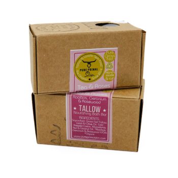 TEA & ROSES, TALLOW SOAP BAR, TALLOW BATH SOAP, TALLOW, NATURALLY SCENTED SOAP, GREYWATER SAFE SOAP, ECO FRIENDLY, NATURAL SOAP, LOW PUFA SKINCARE, GENTLE & NOURISHING SOAP, BATH BAR FLORAL SCENTED, ROOIBOS TEA SOAP
