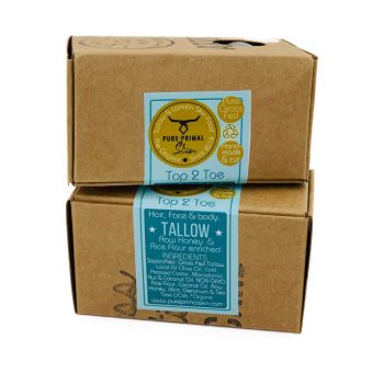 TOP-2-TOE BAR, HAIR SOAP, SHAMPOO SOAP, FACE SOAP, BODY SOAP, TALLOW SOAP, TALLOW BASED, 3-IN-1, MULTIPURPOSE, NATURAL, ECO, GREYWATER SAFE, PURE PRIMAL SKIN, FACE BAR, NORMAL SKIN TYPES