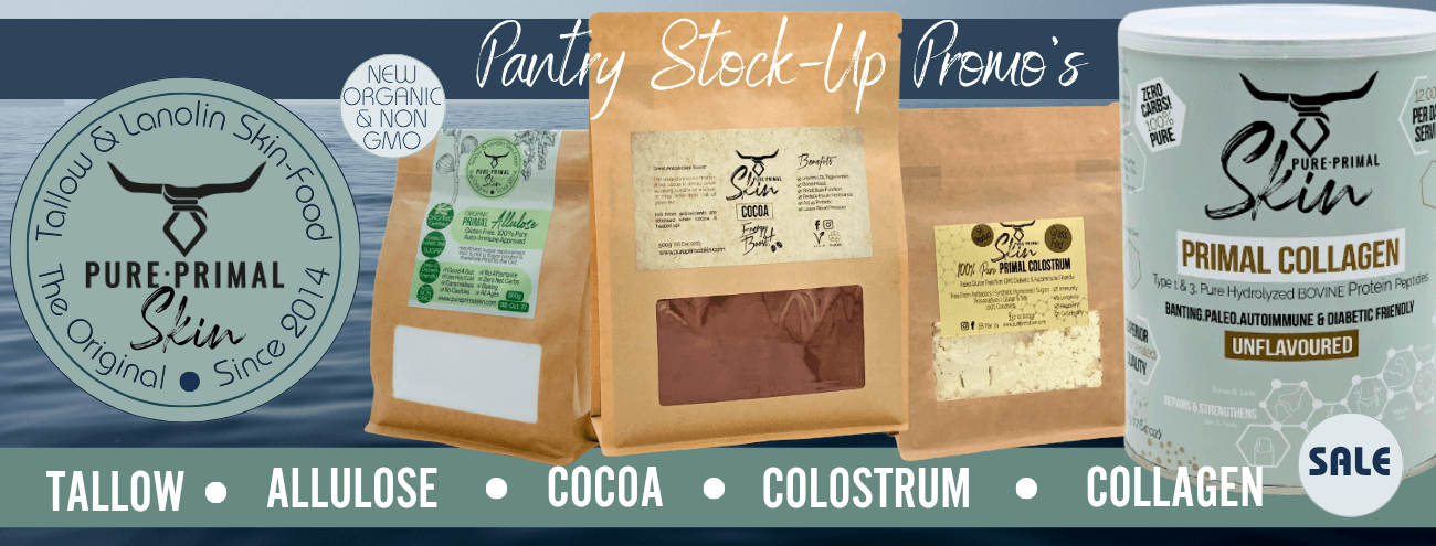 PURE PRIMAL SKIN, PANTRY SALE, ALLULOSE, APRIL PROMOTION