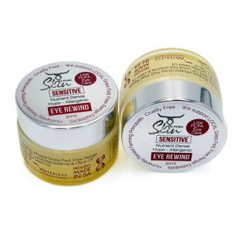 EYE REWIND, EYE CREAM, HYPOALLERGENIC, TALLOW BASED, SENSITIVE SKIN, SENSITIVE EYE AREA, LOW PUFA, EYE REWIND SENSITIVE