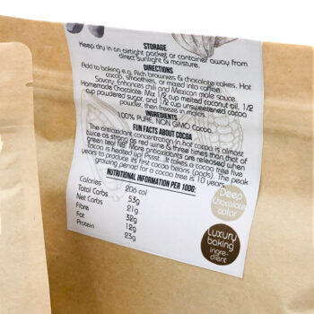PRIMAL COCOA, PURE COCOA, NATURAL, QUALITY, LIGHTLY DUTCHED COCOA, DARK COCOA, MEDIUM FAT COCOA, PURE PRIMAL SKIN, DRINKING COCOA, BAKING COCOA